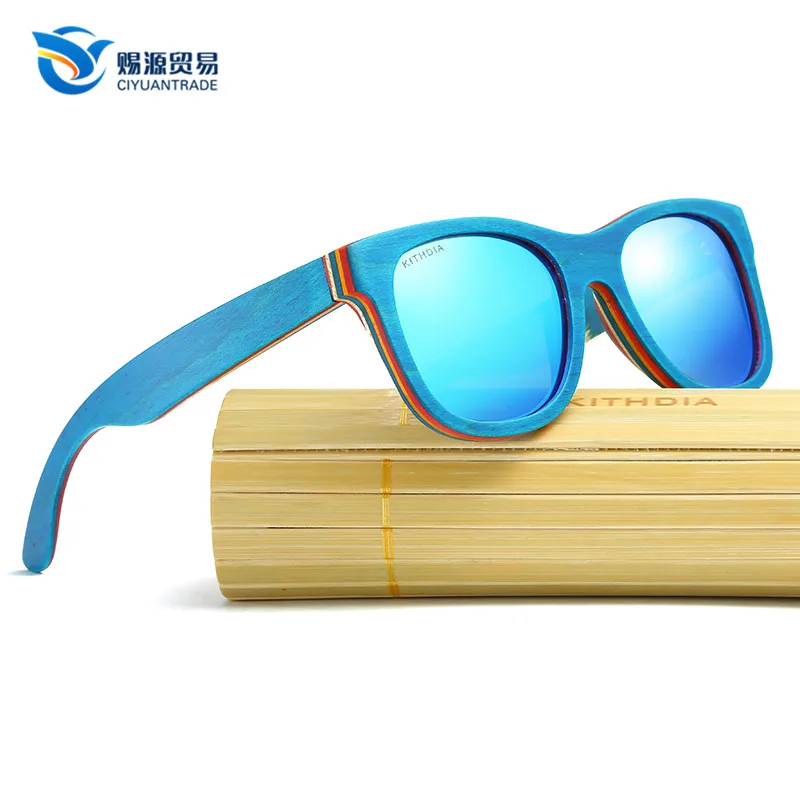 

China manufacture custom made bamboo bulk polarized sunglasses, Any colors is available