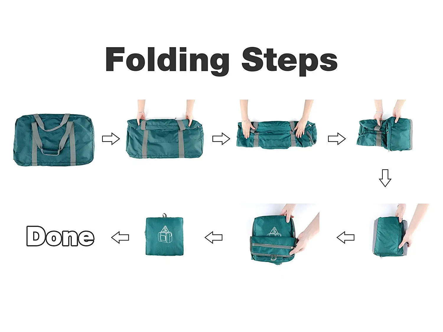 Foldable Duffle Bag 60L for Travel Gym Sports Lightweight Luggage Duffel  Bag