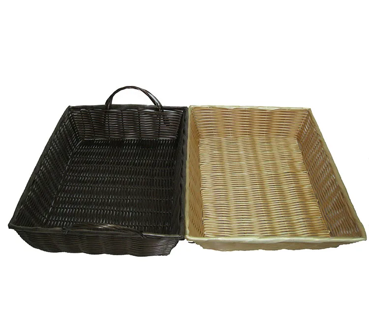 

Wholesale food grade cheap pp rattan bread basket bread storage tray, Customized color