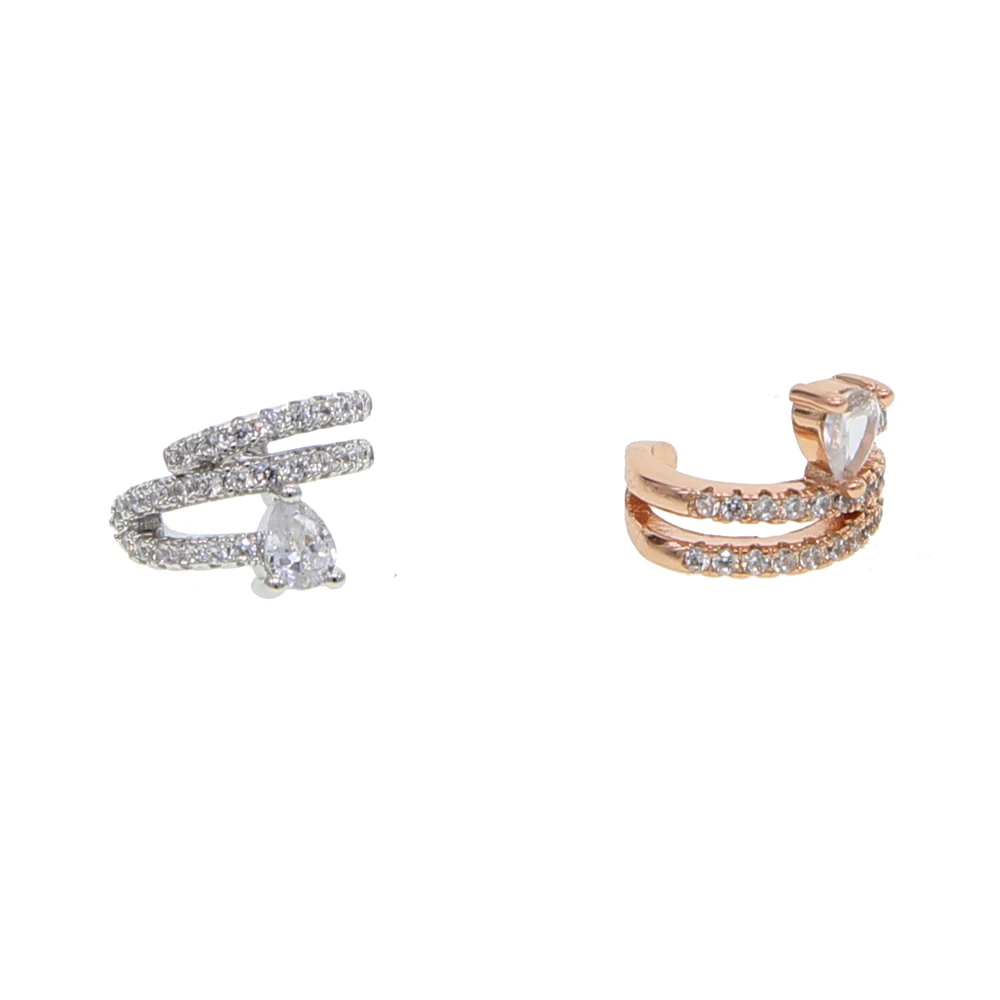 

New Sweet Rose Gold Heart-shaped Earclip