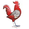 Wrought Iron Red Rooster for Home Decor
