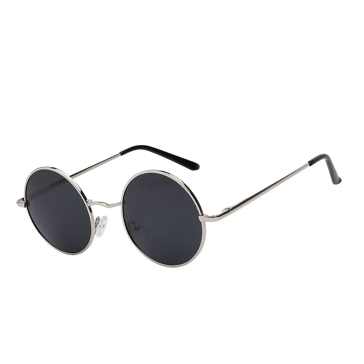 

New design sun glasses men women round metal frame pc lens fashion sunglasses