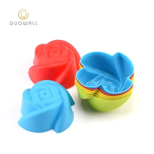 Image of 8cm Dia Rose Silicone Mould Mould Tools Baking Pastry Tools cake decorating supplies pastry mold