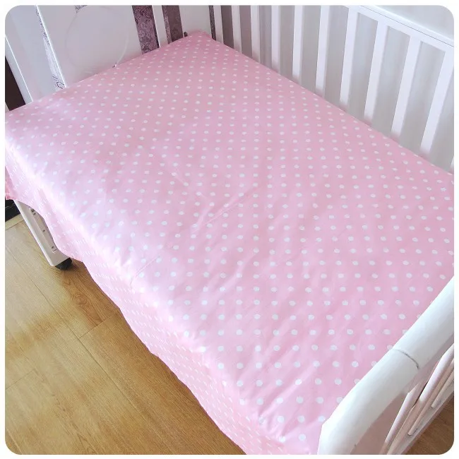 Продвижение! 6 шт. розовые детей постельных принадлежностей бампер для детей постельного белья, Новорожденных кроватки комплект ( бампер + лист + )