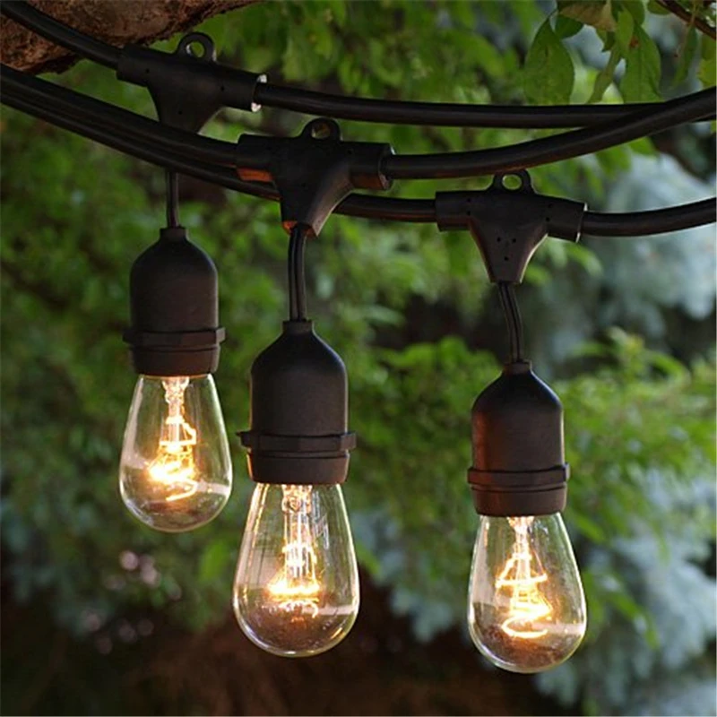 
Popular Convenient connection Good quality LED festoon lighting vintage patio globe 48ft outdoor string light with 24 x e26  (60657982952)