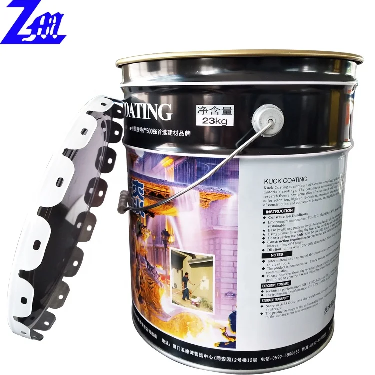 Download Wholesale 20 Litre 20l 5 Gallon Steel Metal Paint Pail Tin Bucket Pail For Paint - Buy Paint ...