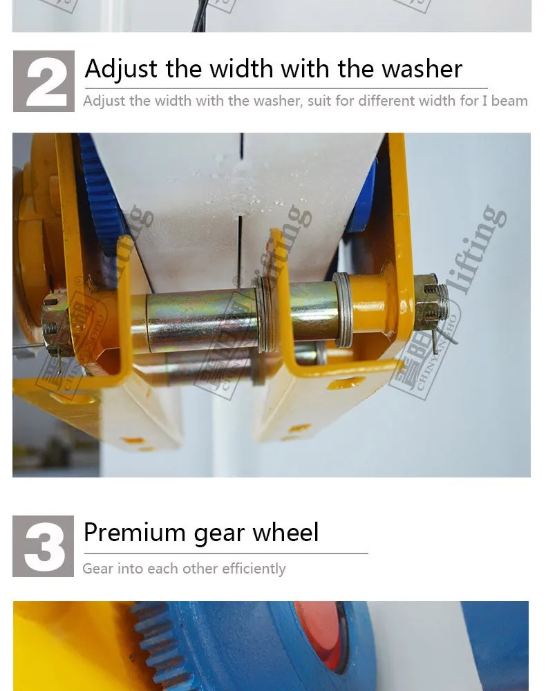 Wire Rope Mini Electric Motor Hoist 100kg/200kg With Monorail Trolley