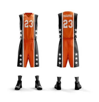 basketball jersey orange and black