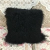 Long hair mongolian fur bed room sofa pillow
