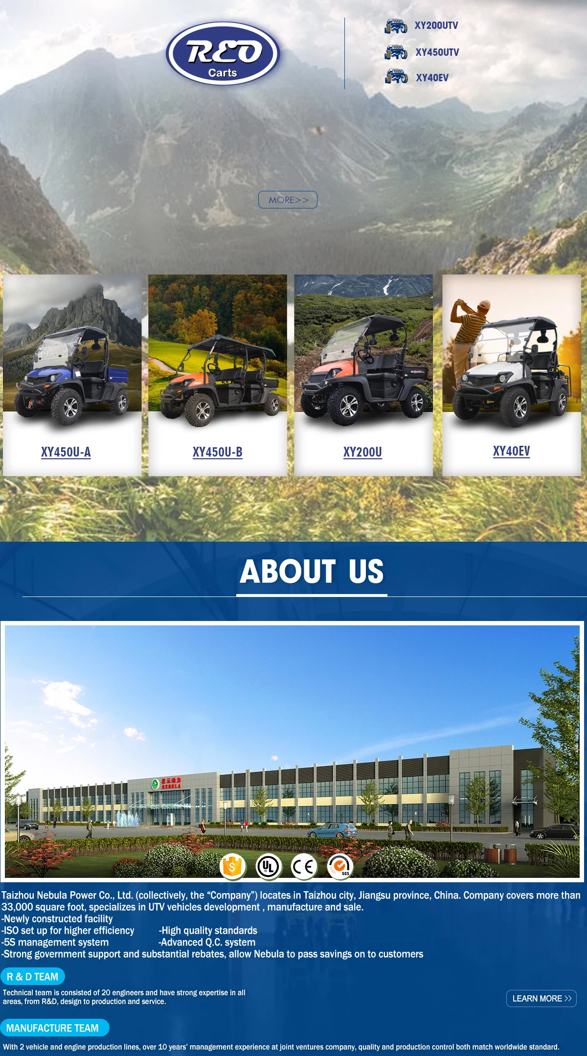 Taizhou Nebula Power Co Ltd Utv Atv