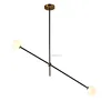 New Arrival Industrial Iron fitting Bronze Black Finish Round Base Ceiling Pendant Lamp G9 Glass Lighting for Indoor Decors