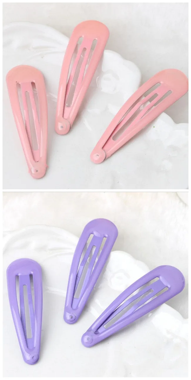 Factory Wholesale Metal Hair Snap Clips In Mixed Colors Buy Hair Snap Clips Product on