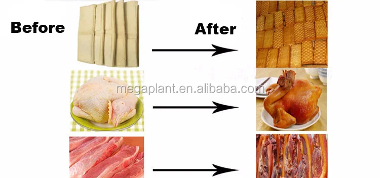 Commercial Meat Smoking Oven Fish Smoked Furnace Pork Meat Smokehouse Sausage Smoker Machine For Sale