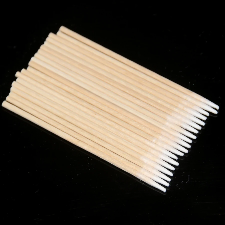 

100pcs/bag Cleaning Wooden Eyelash Cleaning Stick Cotton Swab Microblading Tool For Permanent Makeup Accessory