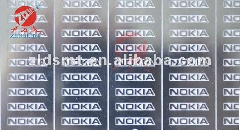 
back adhesive metal logo 