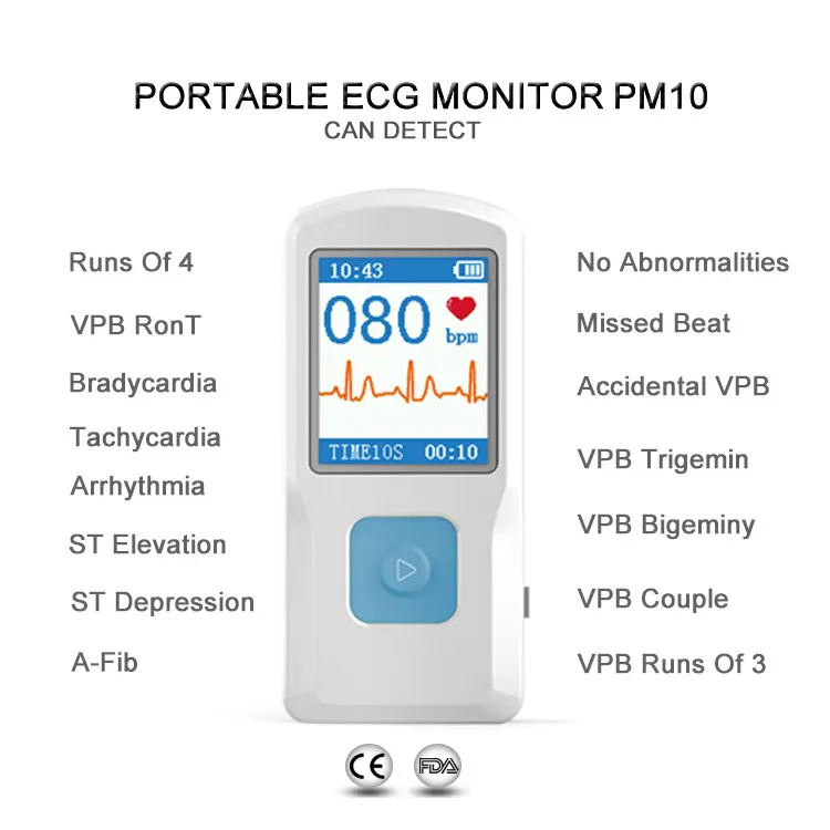 Contec Ce Approved Pm10 Wifi Bt Ecg Monitor For Home Use Handheld Ekg Smart Monitor App Bluetooth - Buy Ecg Monitor For Home Use,Blue Tooth Ecg Monitor,Wifi Ecg Monitor Product on Alibaba.com