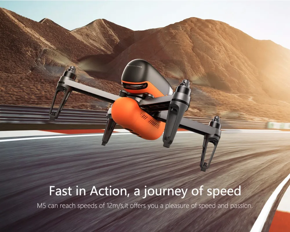 Wingsland M5 Wifi Fpv Selfie Smart Drone With 720p Hd Camera Optical