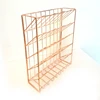 Free Sample rose gold wall hanging door metal Iron wire document folder a4 organizer file holder with picture