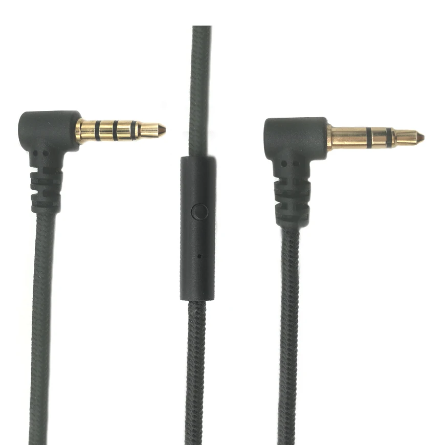 3.5mm Trrs To Trs Male Replacement Audio Cable For Headphone With Mic