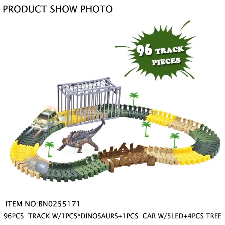 dinosaur double loop track set