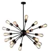 18 Head Loft Country Retro Chandelier Lights Industrial Iron Copper Pendant Lighting Vintage Ceiling Lamp