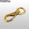 SOLID SWIVEL BRASS SNAP HOOK