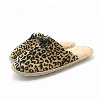 leopard print house slippers