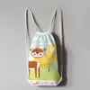 Cotton Canvas Drawstring Backpacks for school