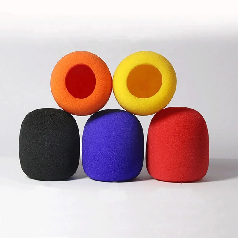 

High density 70MM Microphone Foam Thick Mic Cover Sponge Professional microphone shaped sponge cover microphone foam windscreens