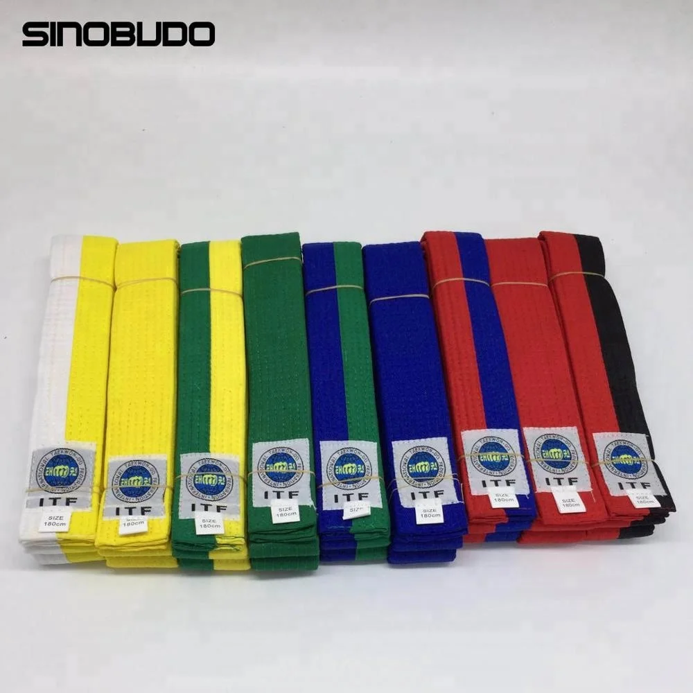 taekwondo itf colourful martial arts belts taekwondo belts custom karate belts buy karate belt colors professional itf taekwondo colorful belts for training custom champion itf colorful belt product on alibaba com taekwondo itf colourful martial arts