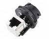 Cat5e 8/8-Way Female RJ45 Modular Jack Right Angle Panel Mount STP