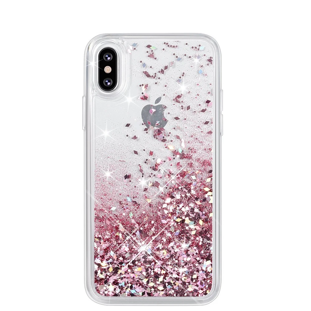 

Luxury Glitter Liquid Bling TPU Phone Case For iPhone X XS Max 7 8 XR