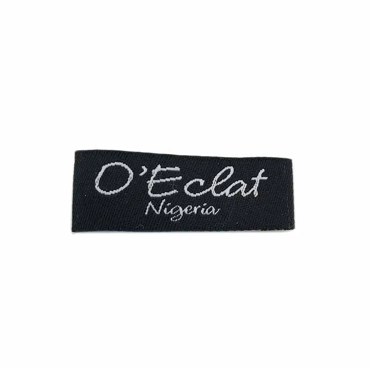 

Fashion making custom fold brand name cotton woven label, As your request