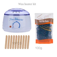 

High quality 500cc Pro Wax100 Warmer Home Hair remover kit Electric Machine hot melt pot 300g wax bean stick
