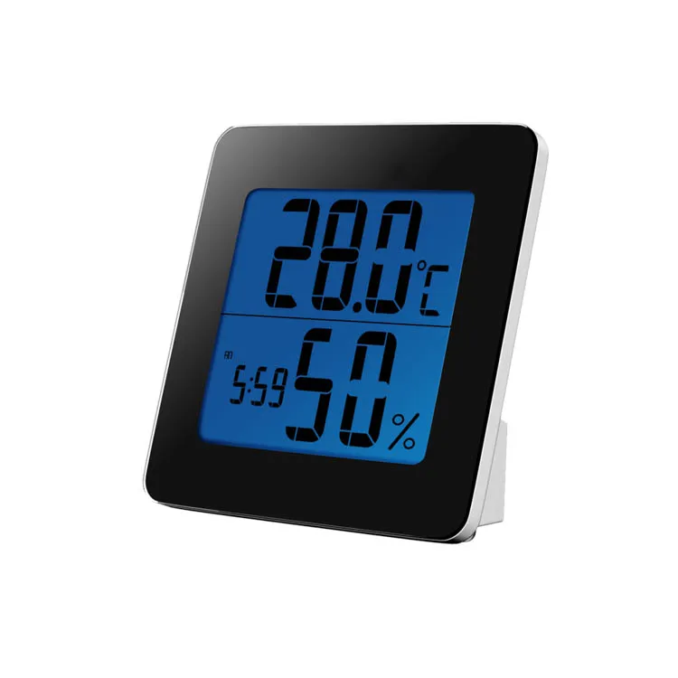 

2021 New Design LCD Display Electronic Calendar Desktop Alarm Digital Clock, Black