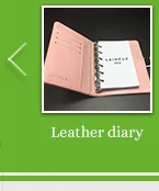 leather diary print