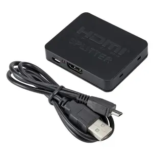HDMI Splitter 1 Input 2 Output HDMI Splitter Switcher Box Hub Support 4KX2K 3D 2160p1080p for XBOX360 PS3/4