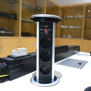 Lucktech Kitchen Pop Up Socket Audio Style Domotical Motorized For Europe Markets