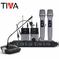 

Brand New 4 Channel wireless microphone system