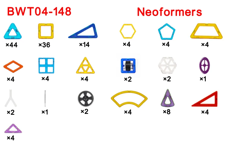 148pcs
