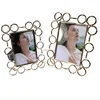 Alibaba China supplier gold circle metal wire picture frame