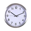 Large Wall Clock with Stainless Steel Frame Accurate Sweep Movement for Home