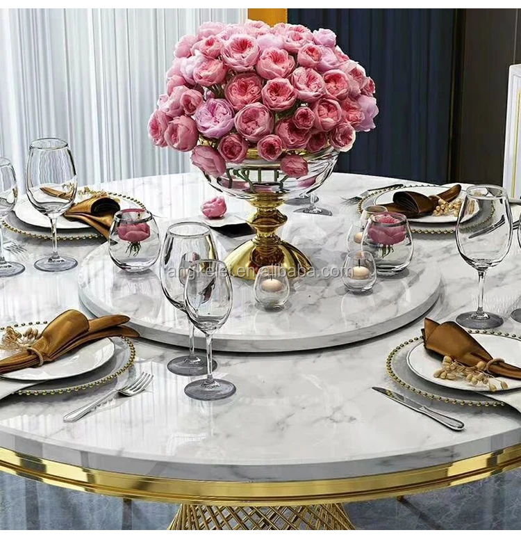 Wholesale Dining Table Price Modern Round Marble Top Dining Table