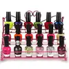 3 tiers heart shape top nail polish holder countertop pink color metal display rack