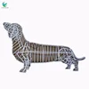 Custom Wire topiary frames for garden decoration Sausage dogs shape