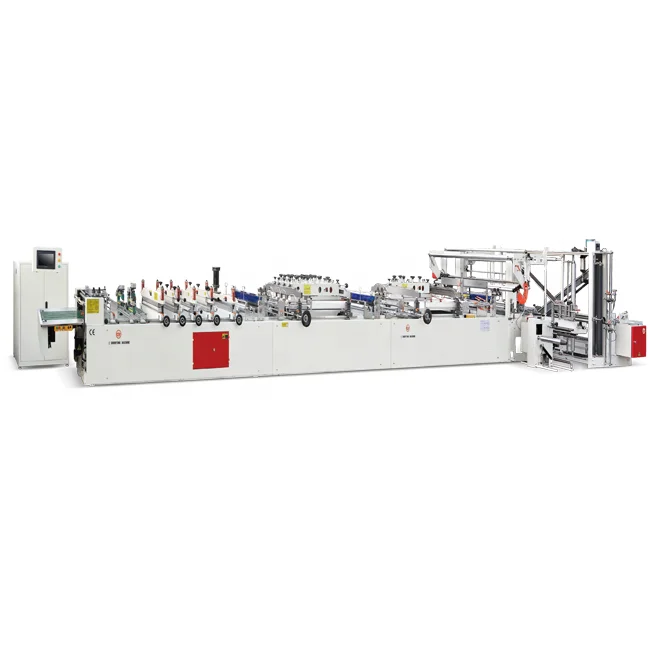 CWZD-600C+CS Laminated double line 3 sides sealing bag and double stand up pouch bag making machine