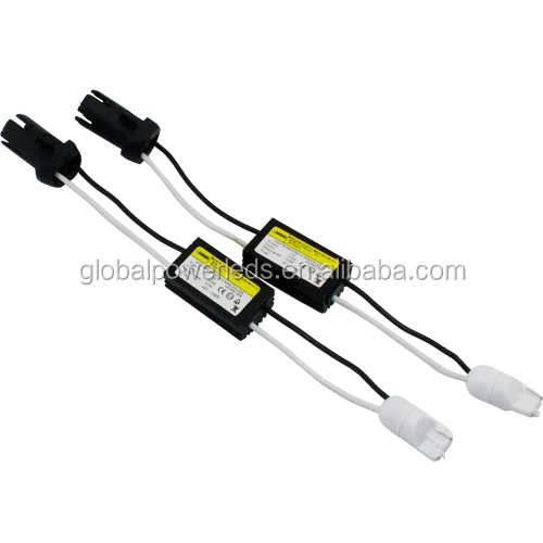 T10 5W5 W5W Resistors 5W LED Light Error Free Can bus Decoder Adapter 12V