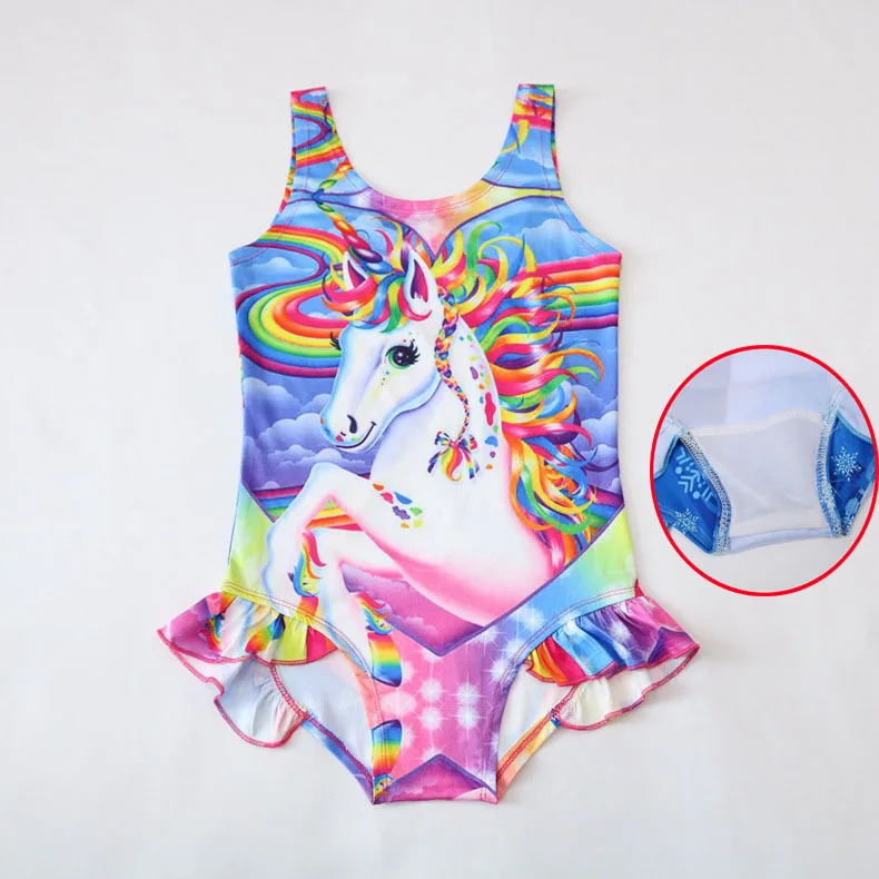 

2019 new baby bathing suit Europe and America Lovely Unicorn swimsuit, Picture