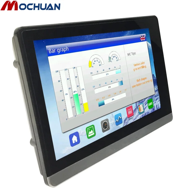 

intelligent fanless embedded 7 modbus hmi lcd monitor rugged industrial