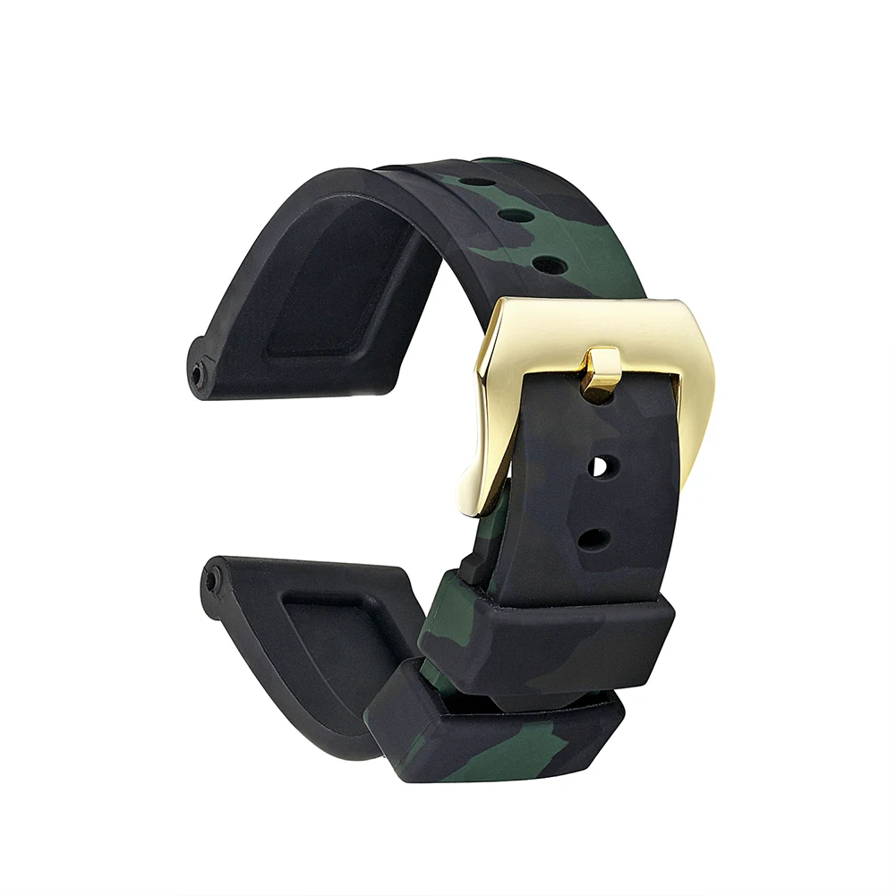 Bargain Good Looking Rubber 22 mm Wristwatch Strap 1M-SP68G1B_K0028194